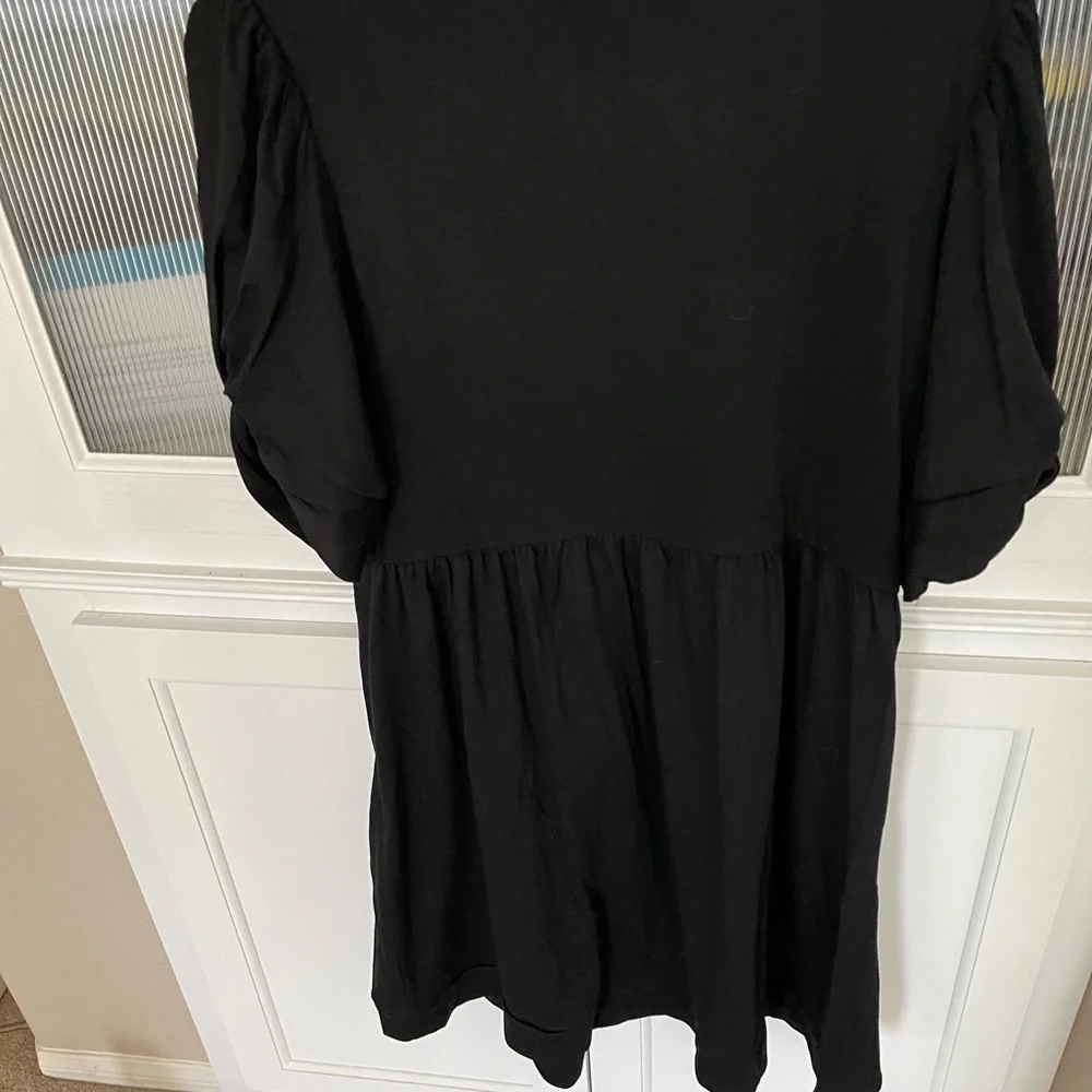 YIBOCK Women's Summer
Casual Twist Knot Short Puff
Sleeve Dresses Pleated Swing - Picture 6 of 7